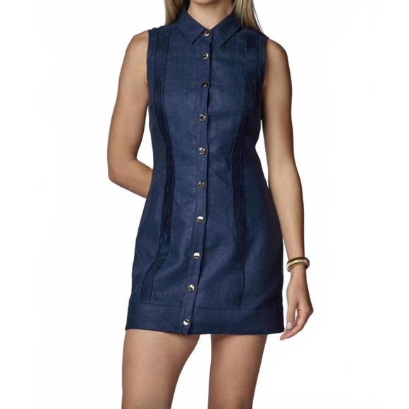 HEVRON Dresses & Skirts - NEW HEVRON riva mini dress in indigo